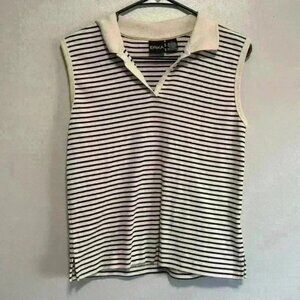 Vintage Erika tank top with collar Size large